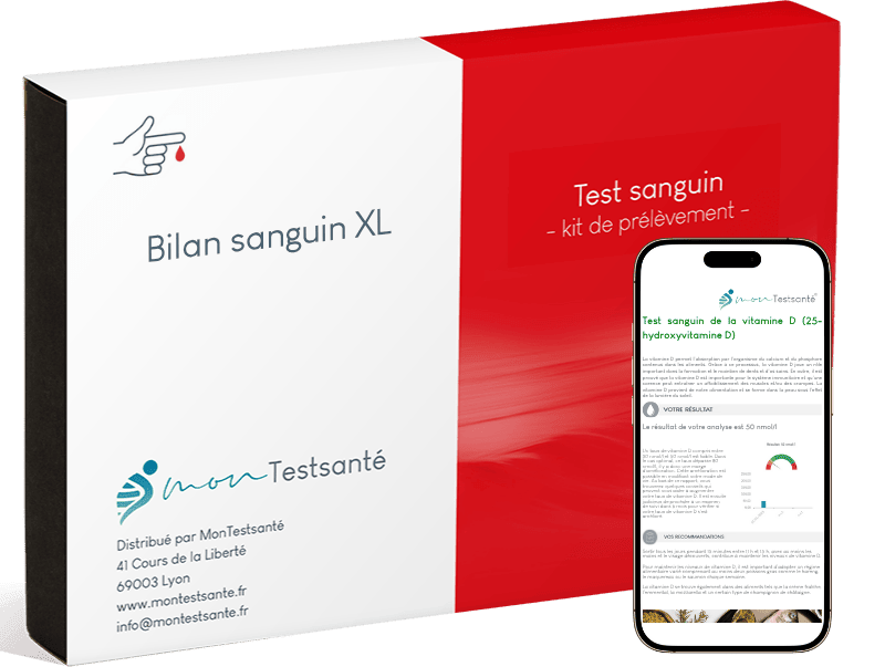 Votre kit de prélèvement sanguin pour le bilan sanguin XL