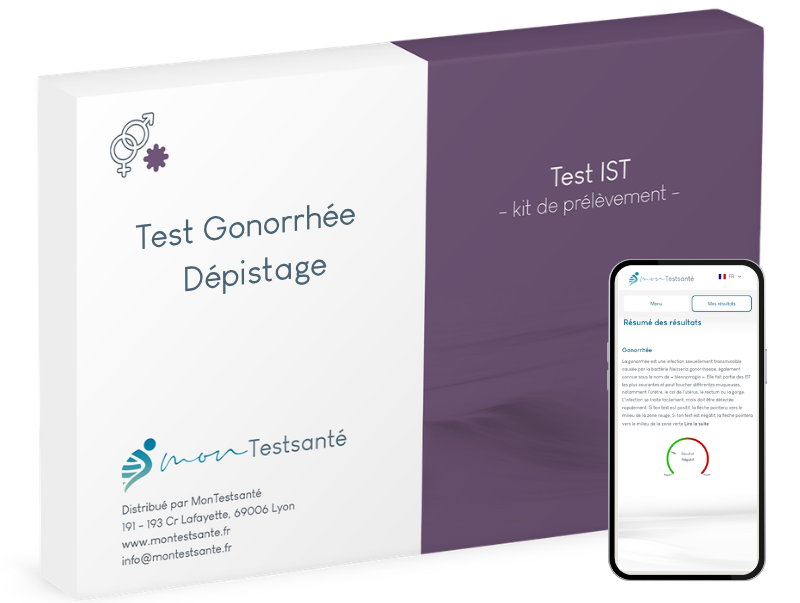 Kit de dépistage de la gonorrhée à domicile – test IST simple et discret