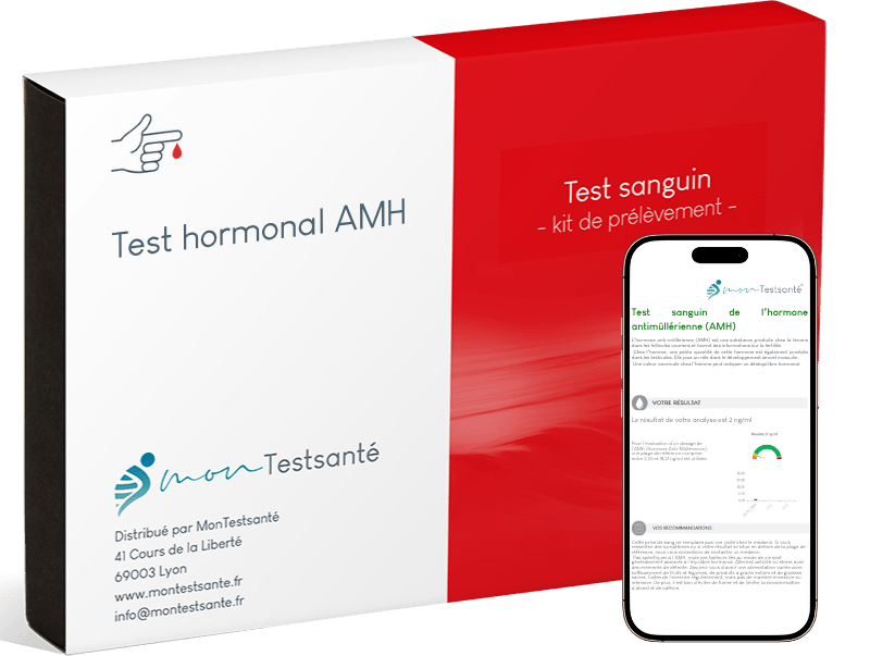 Test AMH – kit d’analyse sanguine pour mesurer l’hormone antimüllérienne et évaluer la réserve ovarienne