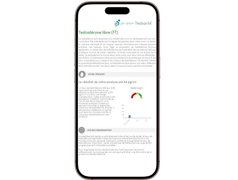 Test de testostérone libre - Mesurez la testostérone dans la salive ...