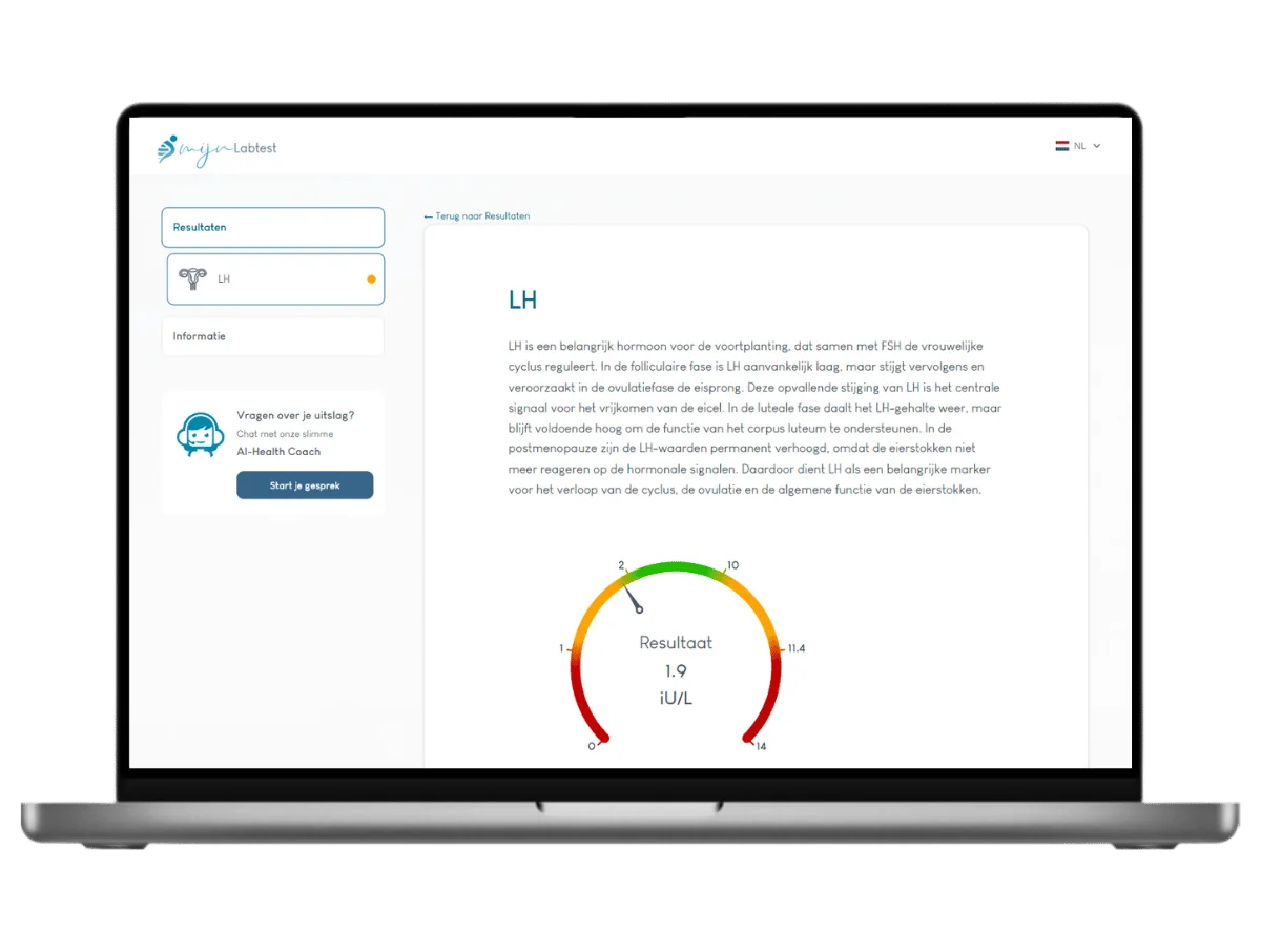 Exemple de résultat du test LH sur un ordinateur portable