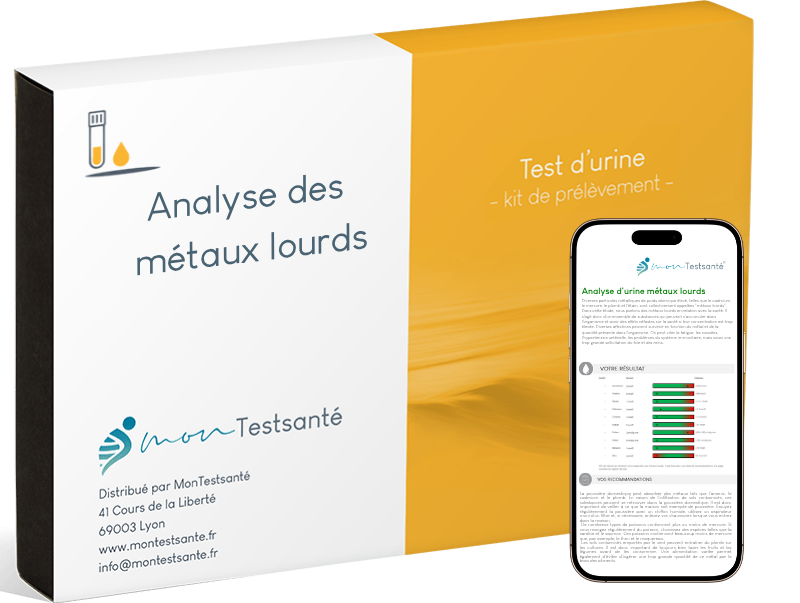 Exemple de résultat de l'analyse métaux lourds sur un smartphone